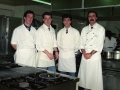 Cocineros en Berezao, entre ellos, Aitor Aizpurua y Alberto Elorza