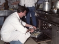 Cocineros durante una clase de cocina en Berezao