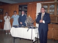 El alcalde Angel Iturbe en la celebración de una comida en la residencia
