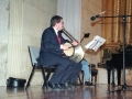 Txistulari durante un momento del concierto ofrecido en el convento-auditorium de Santa Ana