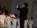 Director del Orfeón Donostiarra en un momento del concierto ofrecido en Santa Ana