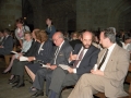 Asistentes al concierto celebrado en la iglesia parroquial de San Miguel. Entre ellos se encuentran Eli Galdos e Imanol Murua
