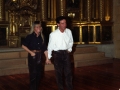 Juan Carlos Irizar y Soraya Agirregoikoa en un momento del concierto ofrecido en Santa Ana