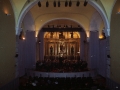 Concierto de la banda de música en el auditorium de la Iglesia de Santa Ana