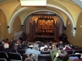 Concierto de la banda de música en el auditorium de la Iglesia de Santa Ana