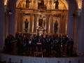 Concierto de la banda de música en el auditorium de la Iglesia de Santa Ana