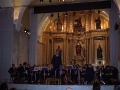 Concierto de la banda de música en el auditorium de la Iglesia de Santa Ana