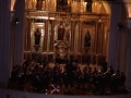 Concierto de la banda de música en el auditorium de la Iglesia de Santa Ana
