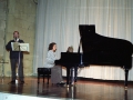 Concierto en el interior de Santa Ana : al piano, Ainhoa Galdos
