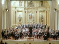Actuación de la banda y del coro parroquial en el convento-auditorium de Santa Ana