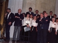 Actos de homenaje durante un concierto en la Iglesia de Santa Ana : entre los asistentes al acto, Eli Galdos
