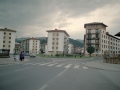 Rontonda Kurtze-Bide hacia la avenida Euskadi y la calle Lazarraga