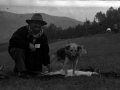 Pastor con su perro