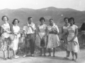 Grupo de amigos asistentes al concurso