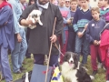 Pastor y perro premiados