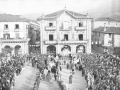 Vista de la plaza de los Fueros durante la festividad