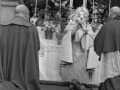 La custodia delante del altar del Ayuntamiento