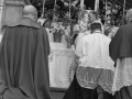 La custodia delante del altar del Ayuntamiento