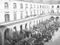 Vista de la plaza de los Fueros durante la festividad