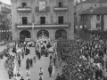 Vista de la plaza de los Fueros durante la festividad