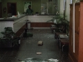 Desperfectos causados en el interior de la sucursal del Banco de Santander