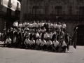 Grupo de txistulares en la plaza de los Fueros, el Día del Txistulari