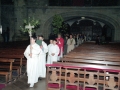 Actos religiosos del Domingo de Ramos en la iglesia parroquial de San Miguel