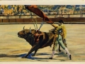 Pase de muleta = Le "matador" jouant la muleta = The breast pass