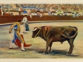 Un desplante = Défiant la bête = Bravely defying the bull