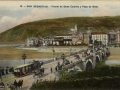 San Sebastián : puente de Santa Catalina y playa de Gros