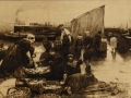 Museo Municipal de San Telmo, San Sebastián : Sardineras en el muelle de San Sebastián (I. Ugarte)