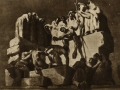 Museo Municipal de San Telmo, San Sebastián : lienzo de Sert : Pueblo de leyendas : aquelarre