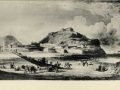 Museo Municipal de San Telmo, San Sebastián : San Sebastián en el año 1836 : puente de barcas sobre el Urumea
