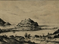 Museo Municipal de San Telmo, San Sebastián : San Sebastián en los años 1845-1850 visto desde el alto de Aldaconea