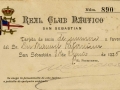Tarjeta de socio del Real Club Náutico