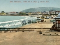 San Sebastián : vista de la playa y Caseta Real
