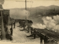 San Sebastián : batería del Castillo de la Mota raciendo [sic] los honores