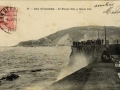 San Sebastián : el rompe olas y monte Ulía