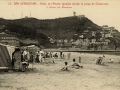 San Sebastián : vista del monte Igueldo desde la playa de Ondarreta