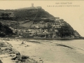 San Sebastián : playa de Ondarreta y monte Igueldo