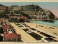 San Sebastián : jardines y playa de Ondarreta y monte Igueldo