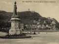 San Sebastián : estatua de María Cristina en Ondarreta