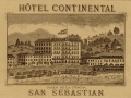 San Sebastián : hotel Continental, paseo de la Concha