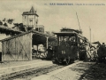 San Sebastián : llegada de un tren al monte Ulía / Cliché González