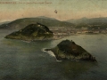 San Sebastián : isla de Santa Clara desde Igueldo