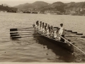 San Sebastián : trainera en la bahía de la Concha