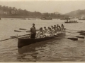 San Sebastián : trainera en la bahía de la Concha