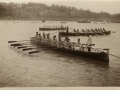 San Sebastián : traineras en la bahía de la Concha