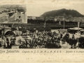 San Sebastián : llegada de S. S. M. M. y A. A. R. R : bajada a la playa / Fotografia Rennes
