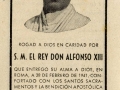 Recordatorio fúnebre de Alfonso XIII